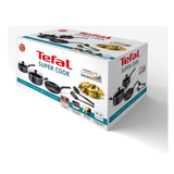 TEFAL Super Cook 7 pc PRETO Frypan NEW