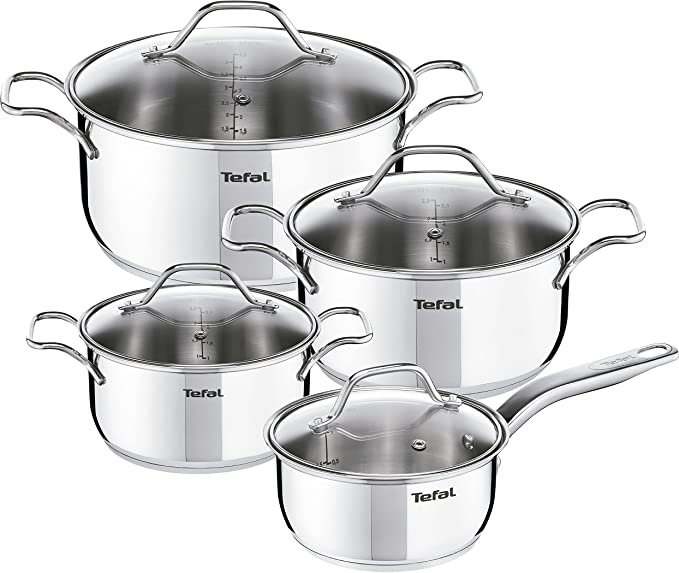 TEFAL STAINLESS 8 PC INTUITION