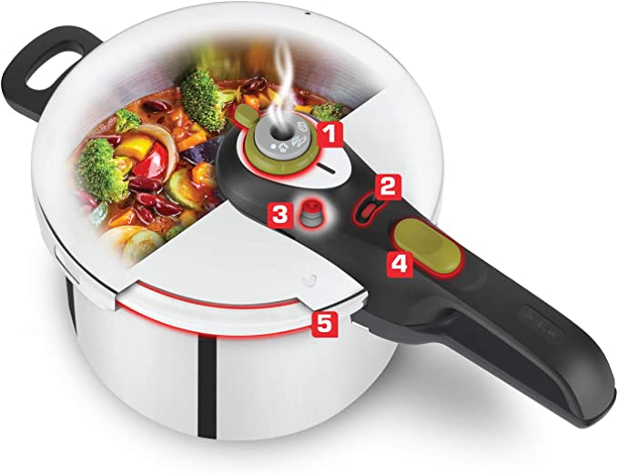 TEFAL PANELA PRESSAO 4L-2 PRG Stainless Steel