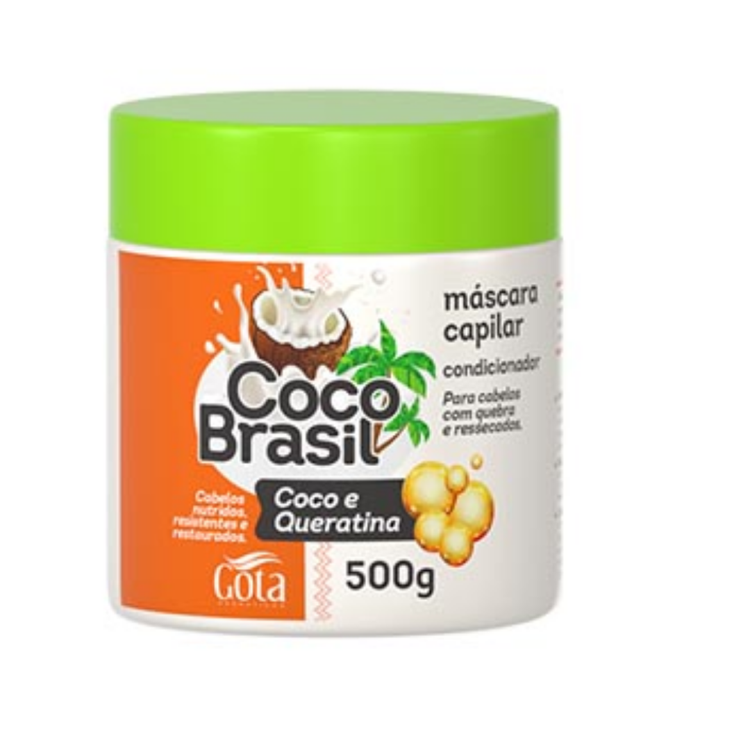 Máscara Coco Brasil Coco e Queratina 500 g