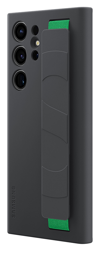 Capa de Silicone SAMSUNG Galaxy S23 Ultra Preto c/ Grip