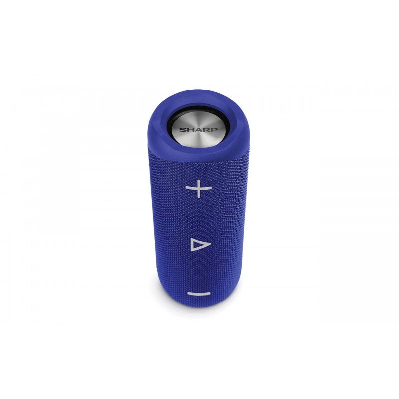 COLUNA SHARP 20W BLUETOOTH 12H PLAYTIME BLUE